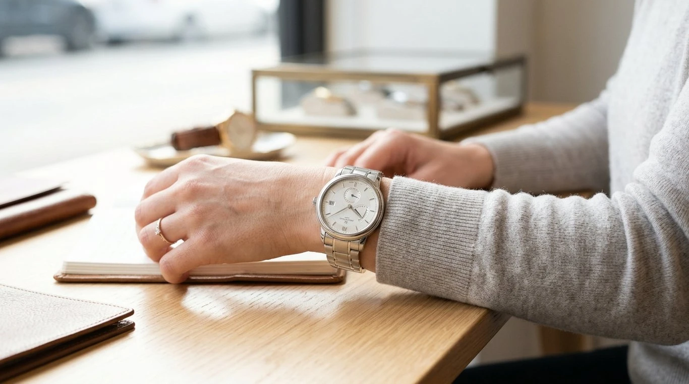Montre minimaliste dorée
