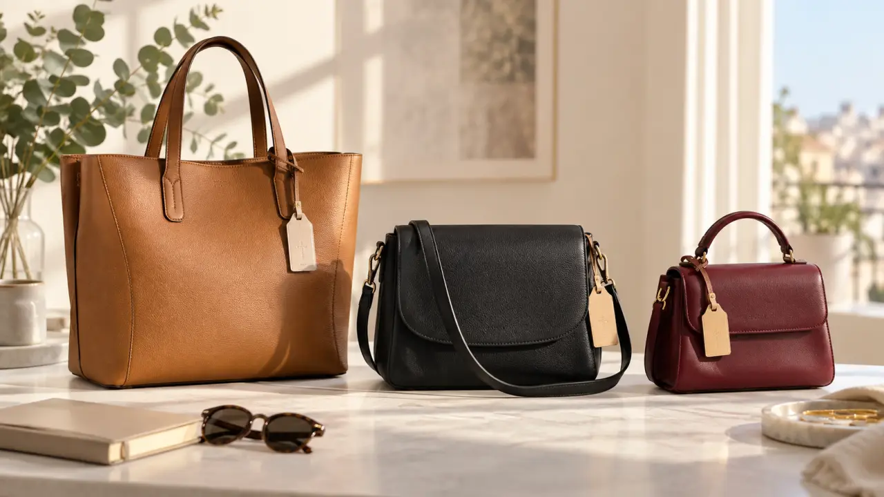 Sélection de sacs en cuir élégants comparés lors de ventes privées